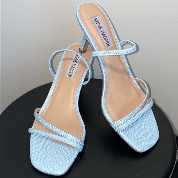 Steve Madden Shoes - Steve Madden Sky Blue Strappy Heels